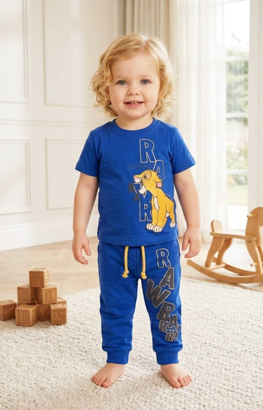 Baby Toss - Kids "The Lion King" Simba 2-Piece Suit - Royal Blue (Unisex