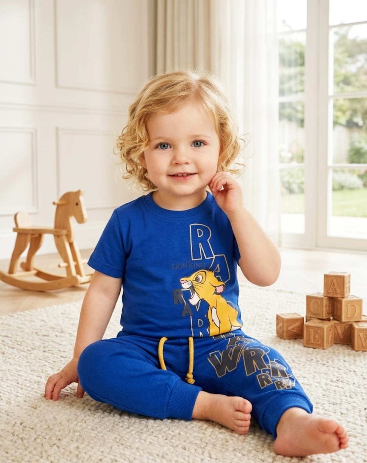 Baby Toss - Kids "The Lion King" Simba 2-Piece Suit - Royal Blue (Unisex