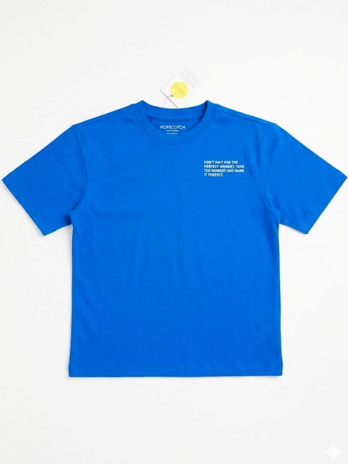 Electric Blue Quote Graphic T-Shirt - Casual Wear by Hopscotch