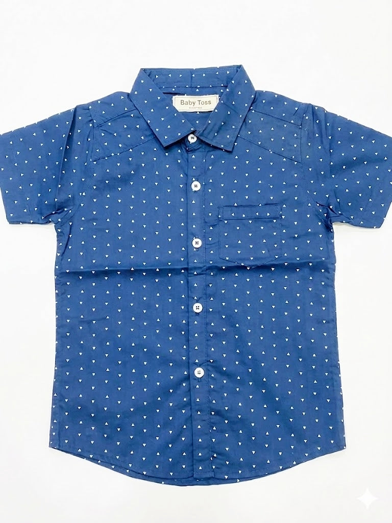 Baby Toss Geometric Print  Shirt