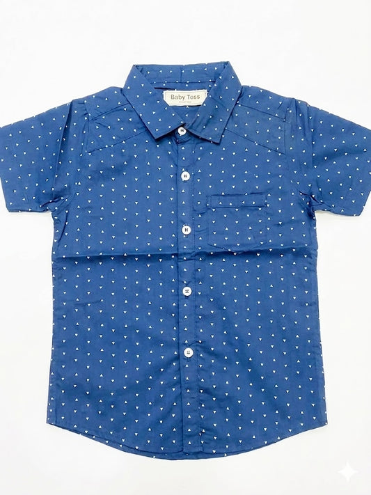 Baby Toss Geometric Print  Shirt