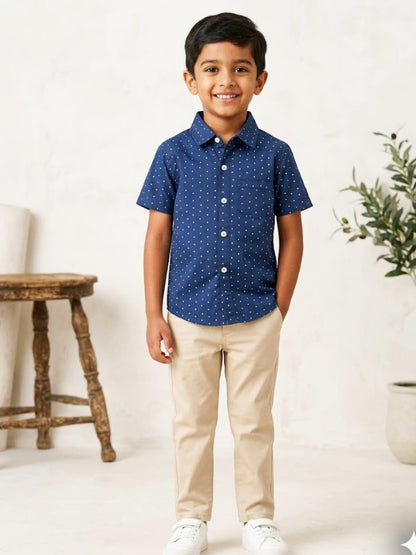 Baby Toss Geometric Print  Shirt