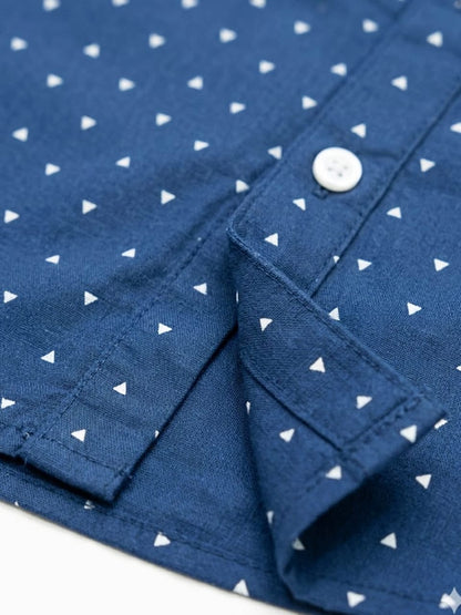 Baby Toss Geometric Print  Shirt