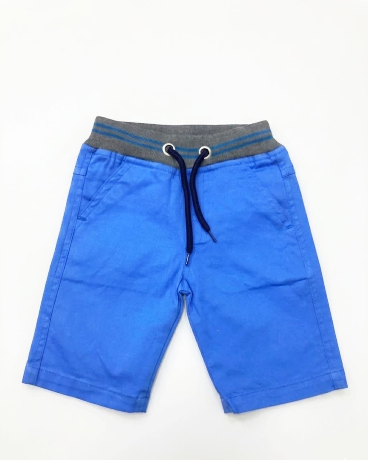 Baby Toss Boys' Premium Cotton Chino Shorts - Royal Blue