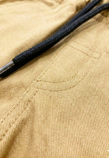 Baby Toss Boys' Premium Cotton Cargo Shorts - Classic Khaki