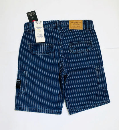 Boys' Levi's Signature Pinstriped Denim Cargo Shorts