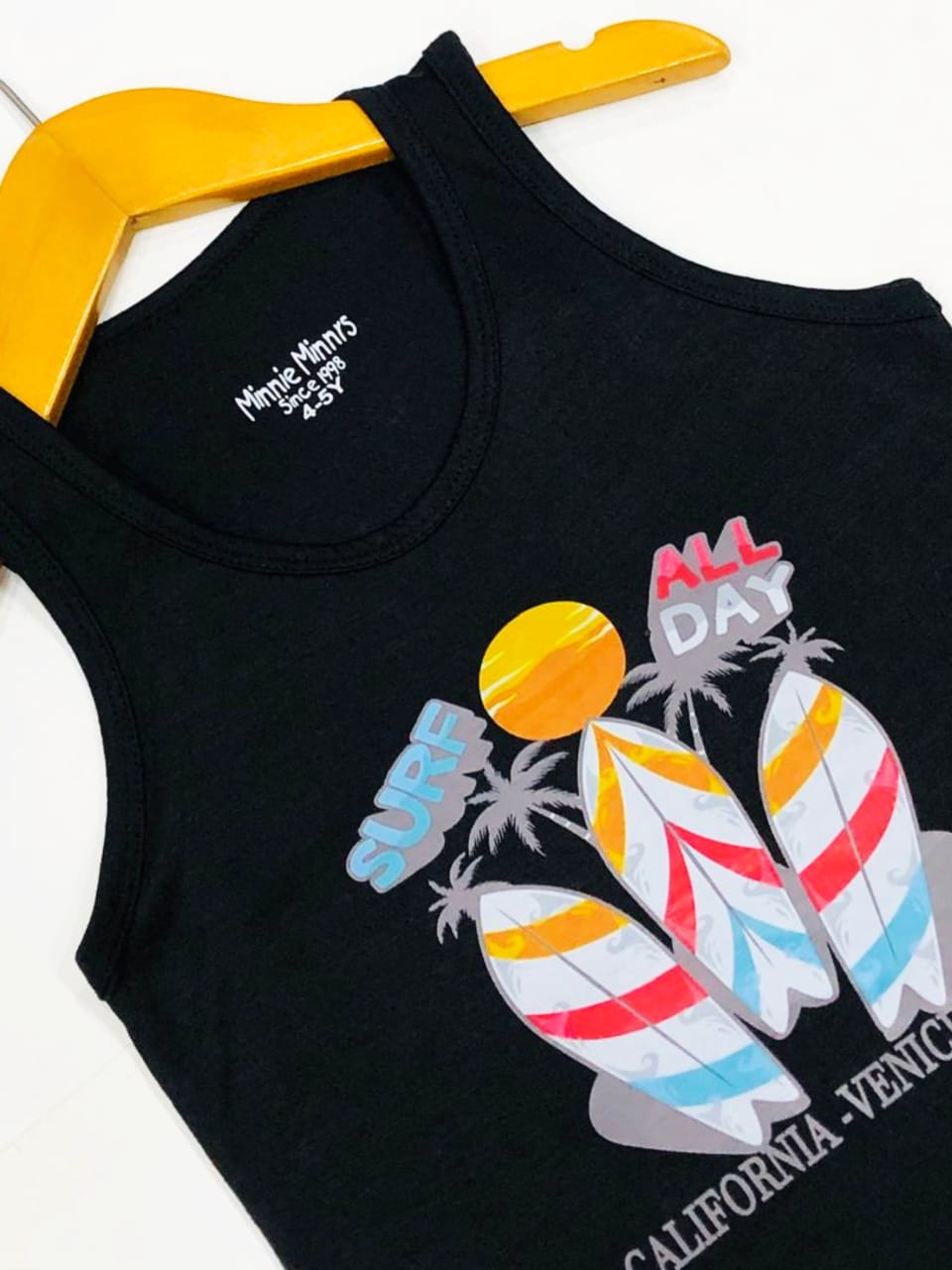 Minnie Minors Kids Surf All Day Sleeveless Tank Tops Combo Pack (Pack of 3) | Soft & Breathable Summer Vests for Boys