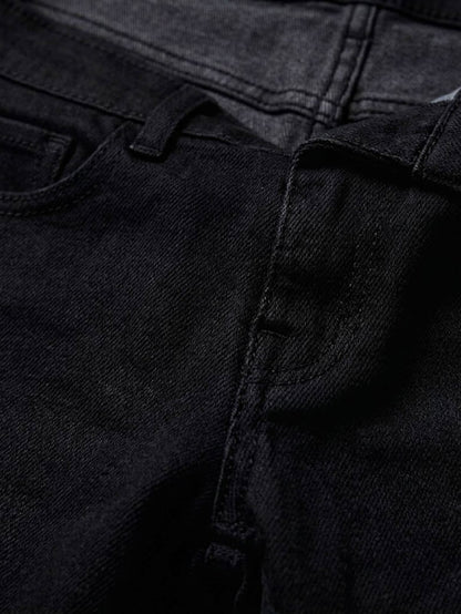 True Indigo Premium Deep Black Denim Shorts – Classic & Durable Design