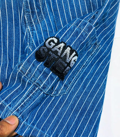 Boys' Levi's Striped Dark Blue Denim Cargo Shorts - Casual Summer Wear